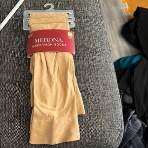 Merona Tan Knee-High Socks